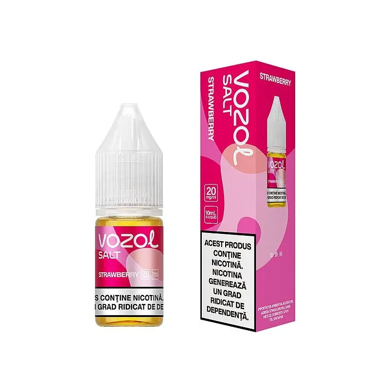 Lichid Vozol Salt 20mg 10ml - Strawberry Lichid Vozol Salt 20mg 10ml - Strawberry