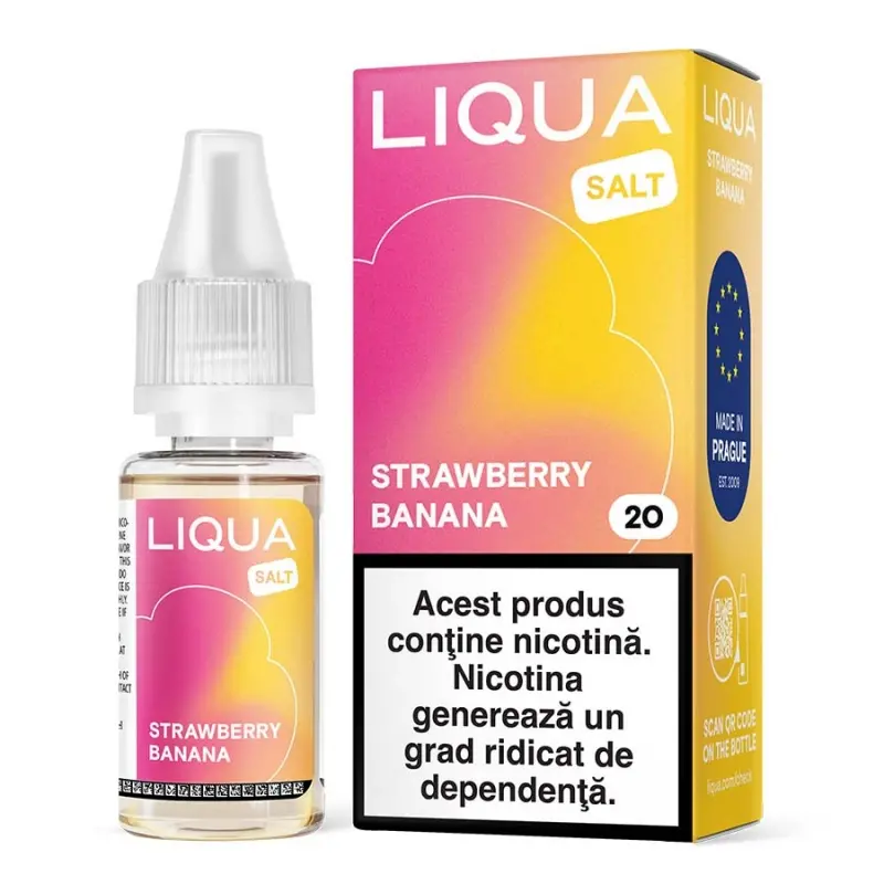 Lichid Liqua Salt 10ml - Strawberry Banana Lichid Liqua Salt 10ml - Strawberry Banana