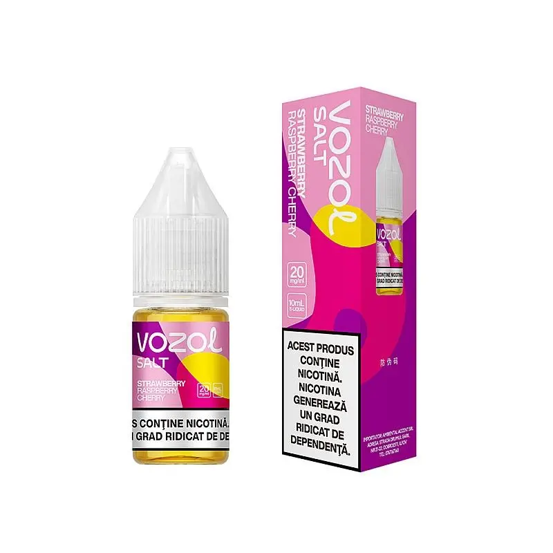 Lichid Vozol Salt 20mg 10ml - Strawberry Raspberry Cherry Lichid Vozol Salt 20mg 10ml - Strawberry Raspberry Cherry