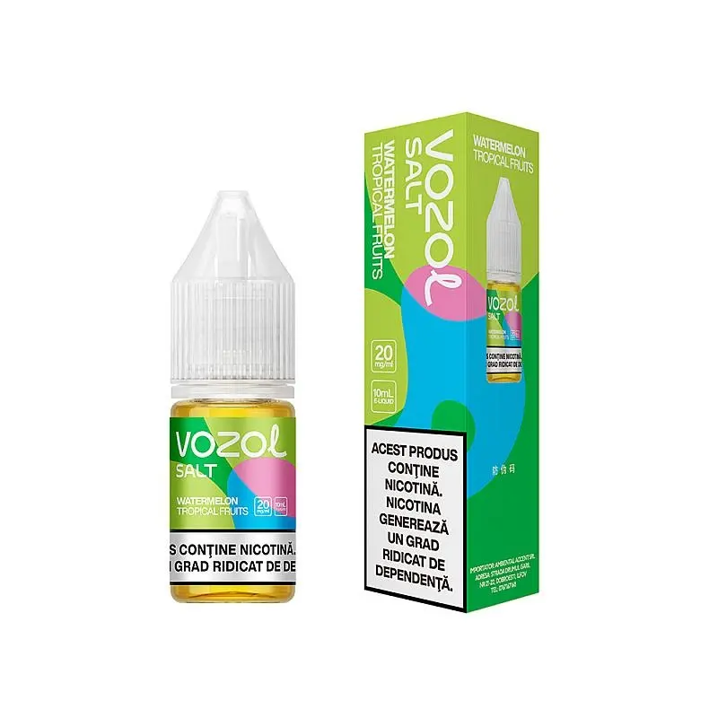 Lichid Vozol Salt 20mg 10ml - Watermelon Tropical Fruits Lichid Vozol Salt 20mg 10ml - Watermelon Tropical Fruits