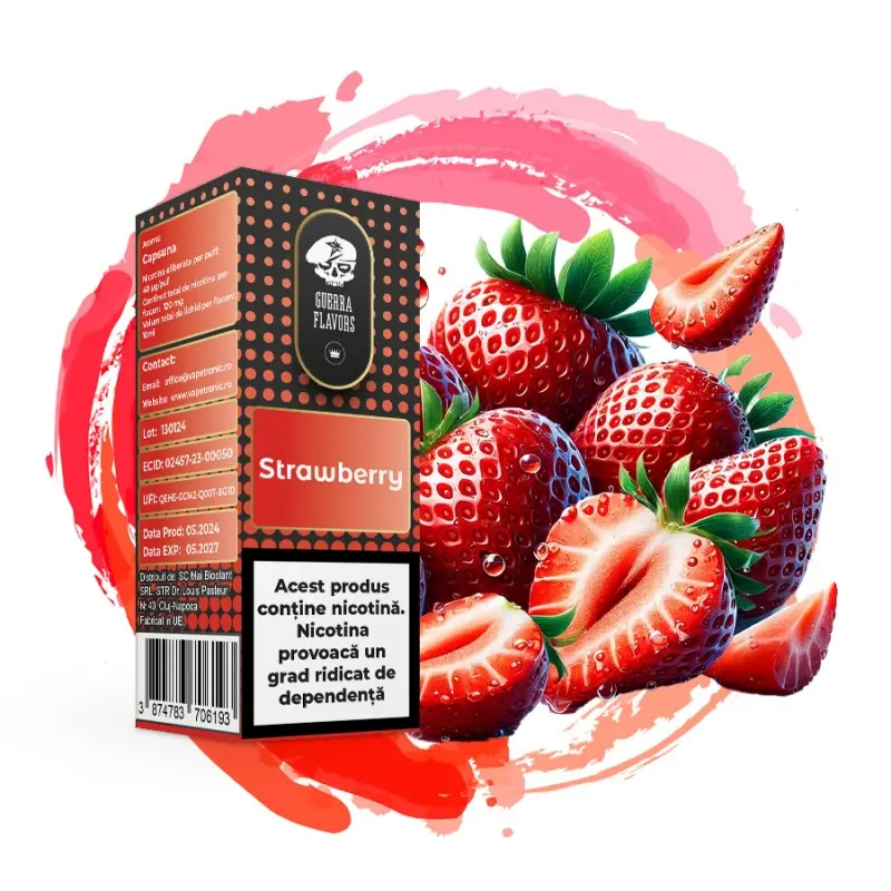 Lichid GuerraLiq 10 ml - STRAWBERRY Lichid GuerraLiq 10 ml - STRAWBERRY