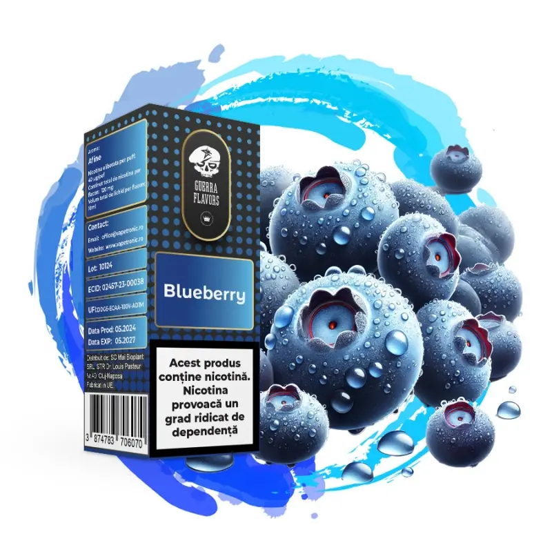 Lichid GuerraLiq 10 ml - BLUEBERRY Lichid GuerraLiq 10 ml - BLUEBERRY