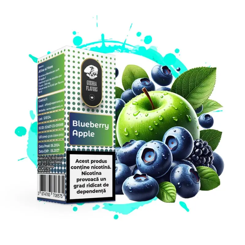 Lichid GuerraLiq SALT 10 ml - BLUEBERRY APPLE 20 MG Lichid GuerraLiq SALT 10 ml - BLUEBERRY APPLE 20 MG