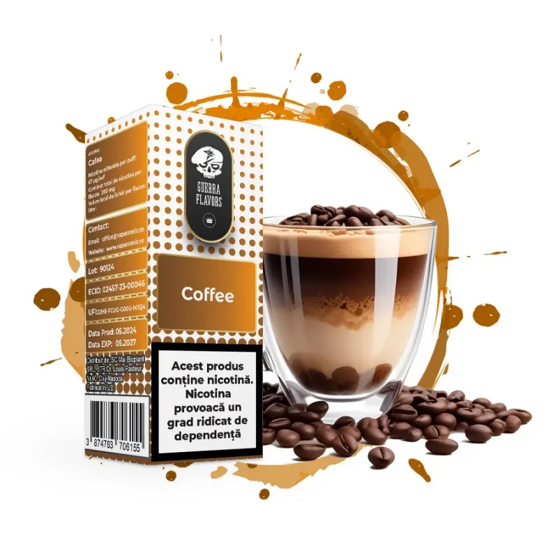 Lichid GuerraLiq SALT 10 ml - COFFEE 20 MG Lichid GuerraLiq SALT 10 ml - COFFEE 20 MG