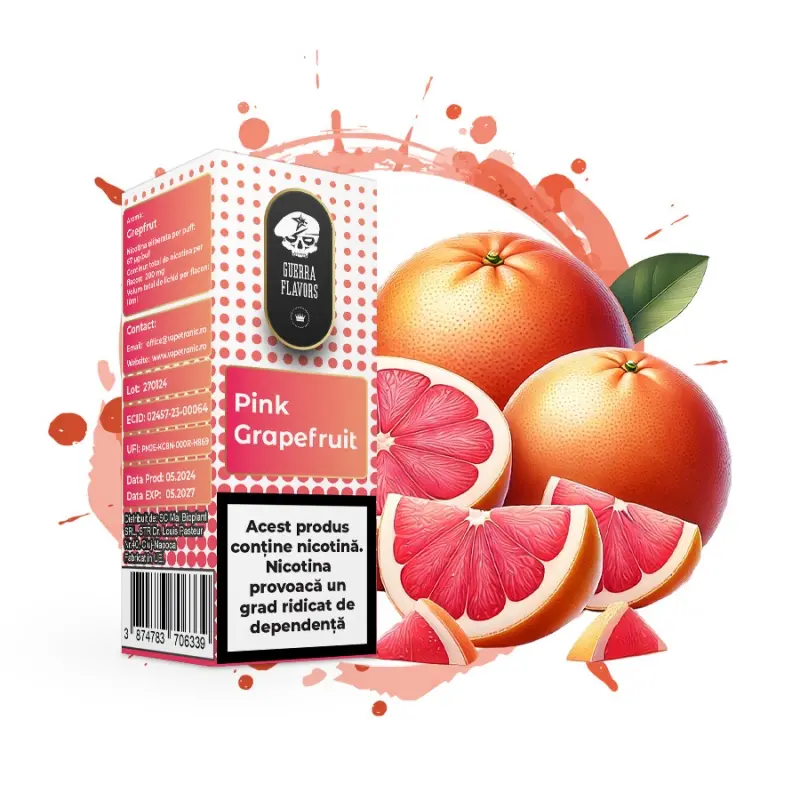 Lichid GuerraLiq SALT 10 ml - PINK GRAPEFRUIT 20 MG Lichid GuerraLiq SALT 10 ml - PINK GRAPEFRUIT 20 MG