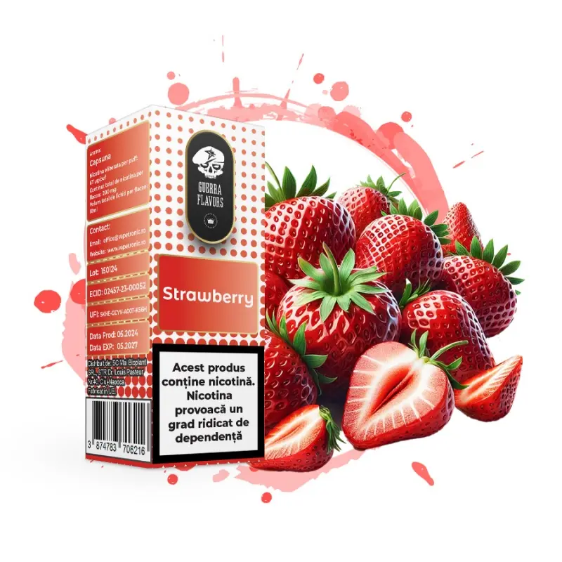 Lichid GuerraLiq SALT 10 ml - STRAWBERRY 20 MG Lichid GuerraLiq SALT 10 ml - STRAWBERRY 20 MG