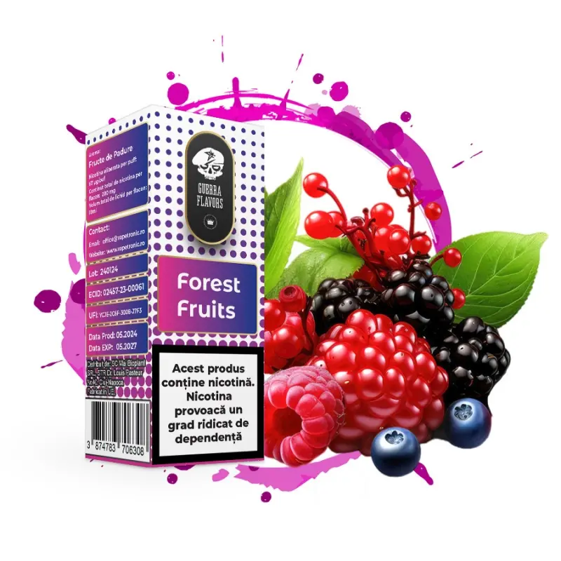 Lichid GuerraLiq SALT 10 ml - FOREST FRUITS 20 MG Lichid GuerraLiq SALT 10 ml - FOREST FRUITS 20 MG