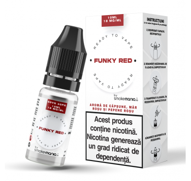 Lichid SmokeMania 10ml - Funky Red 18mg