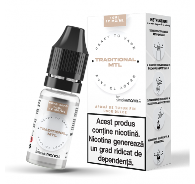Lichid SmokeMania 10ml - Traditional MTL 12mg
