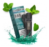 Cartus Vapebar PRO 980 pufuri 20mg - Mint Cartus Vapebar PRO 980 pufuri 20mg - Mint