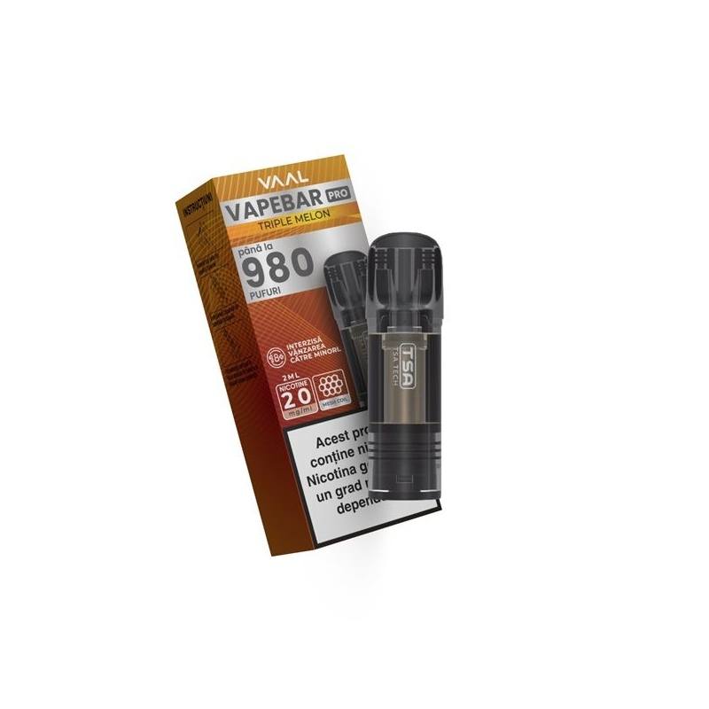 Cartus Vapebar PRO 980 pufuri 20mg - Triple Melon Cartus Vapebar PRO 980 pufuri 20mg - Triple Melon