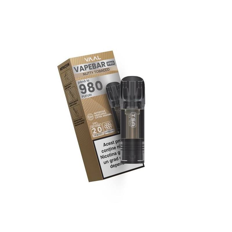 Cartus Vapebar PRO 980 pufuri 20mg - Nutty Tobacco Cartus Vapebar PRO 980 pufuri 20mg - Nutty Tobacco