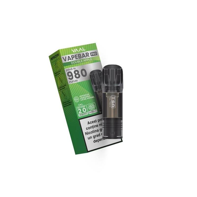 Cartus Vapebar PRO 980 pufuri 20mg - Double Apple Cartus Vapebar PRO 980 pufuri 20mg - Double Apple