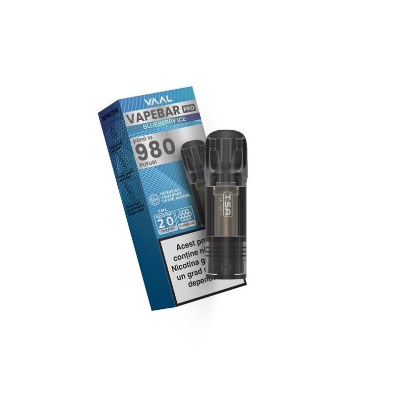 Cartus Vapebar PRO 980 pufuri 20mg - Blueberry Ice Cartus Vapebar PRO 980 pufuri 20mg - Blueberry Ice