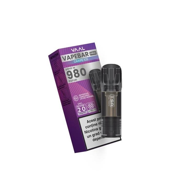 Cartus Vapebar PRO 980 pufuri 20mg - Grape Ice Cartus Vapebar PRO 980 pufuri 20mg - Grape Ice