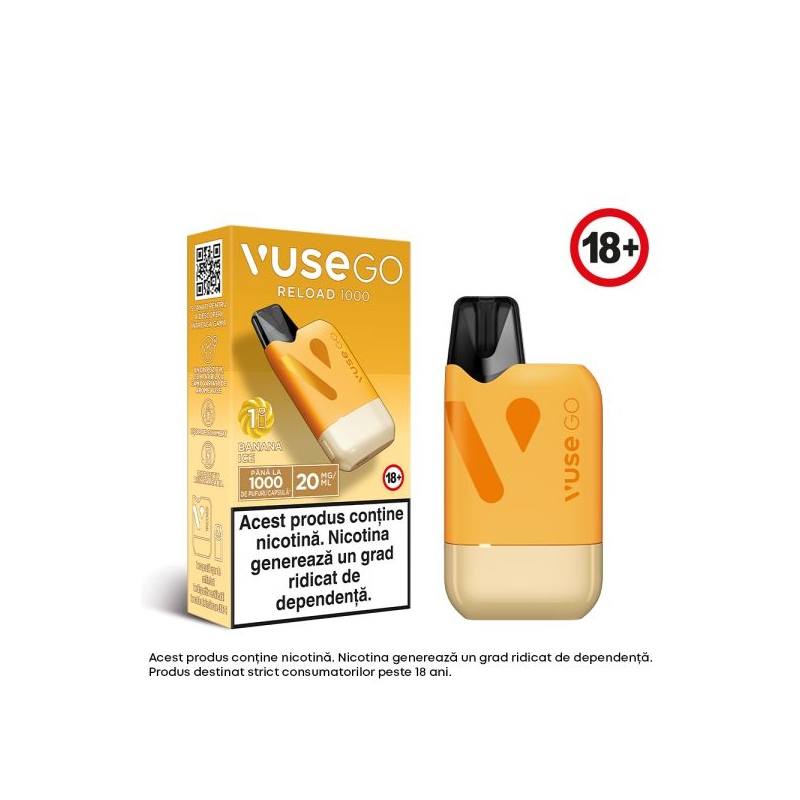 VUSE GO Reload 1000 BOX 20 mg - Banana Ice VUSE GO Reload 1000 BOX 20 mg - Banana Ice