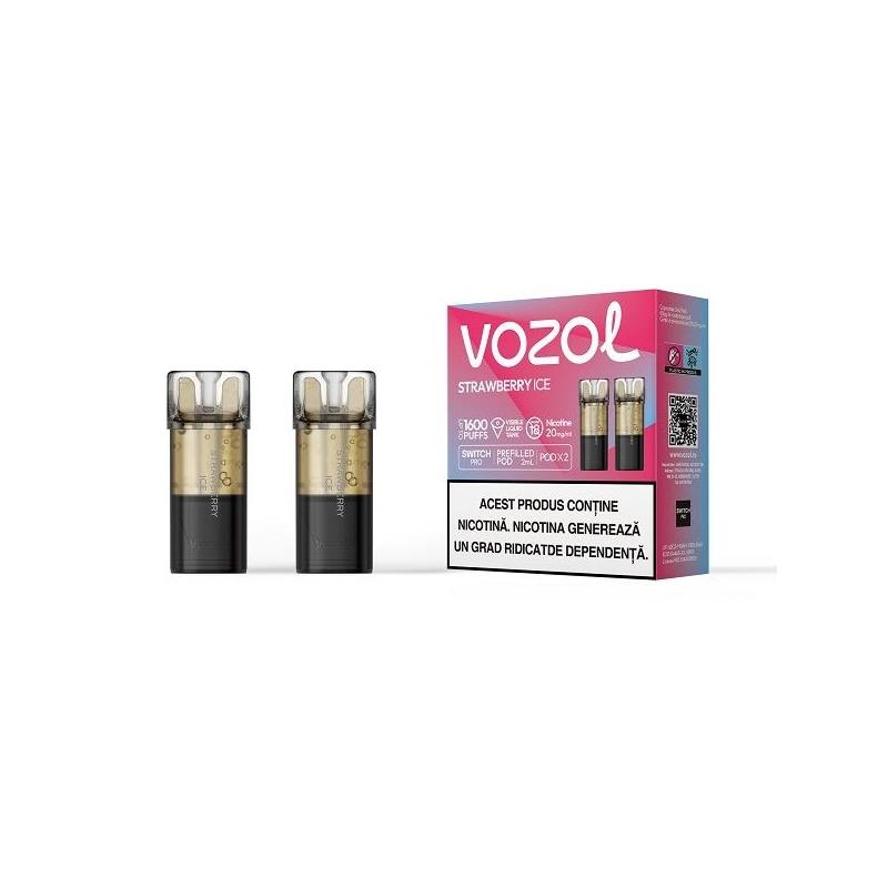 Set 2 cartuse Vozol Switch Pro 800 20mg - Strawberry Ice Set 2 cartuse Vozol Switch Pro 800 20mg - Strawberry Ice