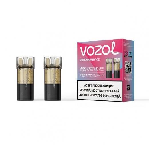 Set 2 cartuse Vozol Switch Pro 800 20mg - Strawberry Ice