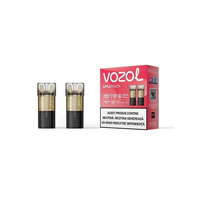 Set 2 cartuse Vozol Switch Pro 800 20mg - Apple Peach Set 2 cartuse Vozol Switch Pro 800 20mg - Apple Peach