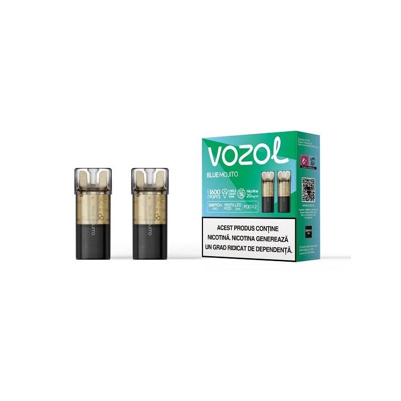 Set 2 cartuse Vozol Switch Pro 800 20mg - Blue Mojito Set 2 cartuse Vozol Switch Pro 800 20mg - Blue Mojito