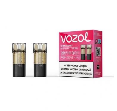 Set 2 cartuse Vozol Switch Pro 800 20mg - Strawberry Raspberry Cherry