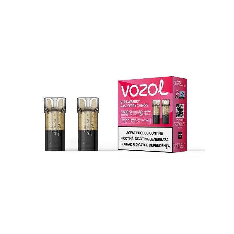 Set 2 cartuse Vozol Switch Pro 800 20mg - Strawberry Raspberry Cherry