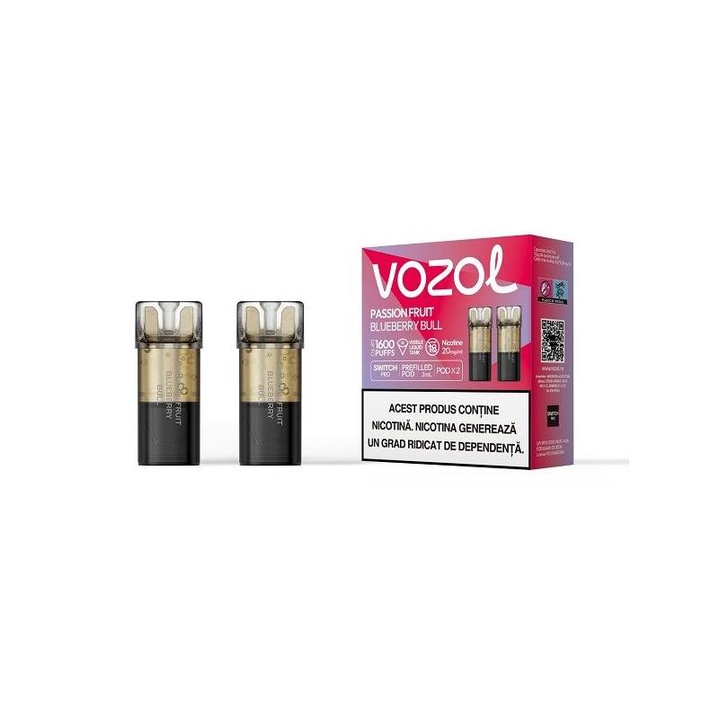 Set 2 cartuse Vozol Switch Pro 800 20mg - Passion Fruit Blueberry Bull Set 2 cartuse Vozol Switch Pro 800 20mg - Passion Fruit Blueberry Bull