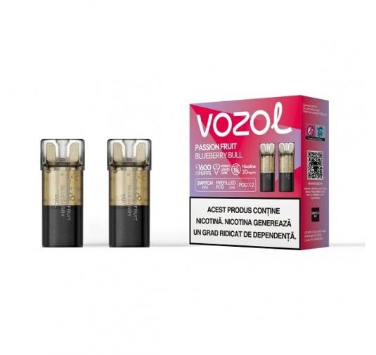 Set 2 cartuse Vozol Switch Pro 800 20mg - Passion Fruit Blueberry Bull