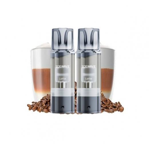 Set 2 cartuse Icewave E1 2ml 20mg - Latte Coffee