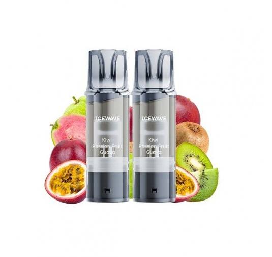 Set 2 cartuse Icewave E1 2ml 20mg - Kiwi Passion Fruit Guava