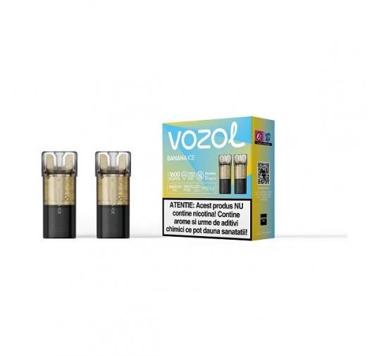 Set 2 cartuse Vozol Switch Pro 800 0mg - Banana Ice