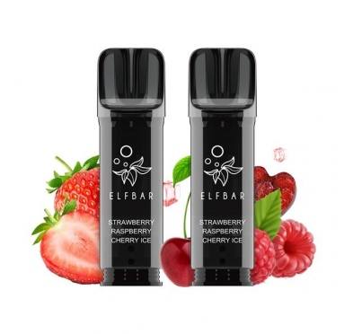 Set 2 cartuse Elf Bar Elfa Pro Pod - Strawberry Raspberry Cherry Ice