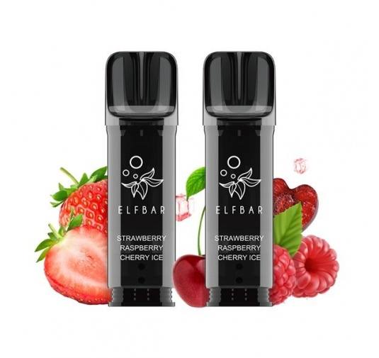 Set 2 cartuse Elf Bar Elfa Pro Pod - Strawberry Raspberry Cherry Ice
