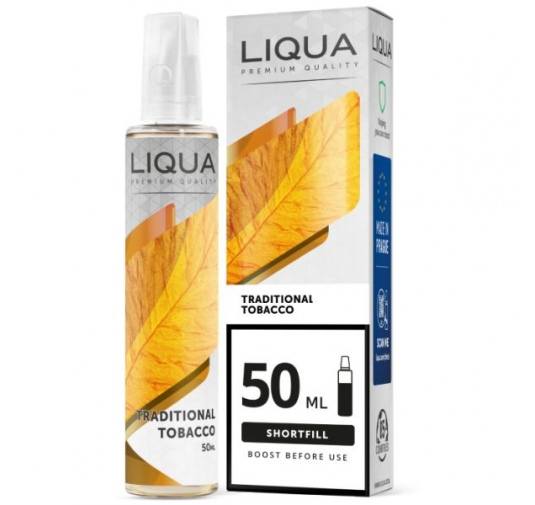 Liqua Shortfill 50ml - Traditional Tobacco