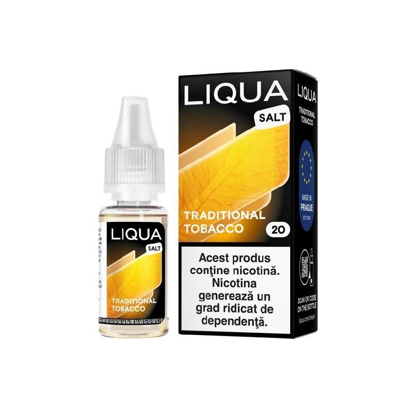 Lichid Liqua Salt 10ml - Traditional Tobacco-20mg Lichid Liqua Salt 10ml - Traditional Tobacco-20mg