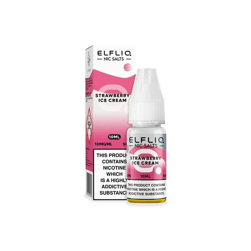 Lichid ELF BAR ElfLiq Salt 10ml 20mg - Strawberry Ice Cream Lichid ELF BAR ElfLiq Salt 10ml 20mg - Strawberry Ice Cream