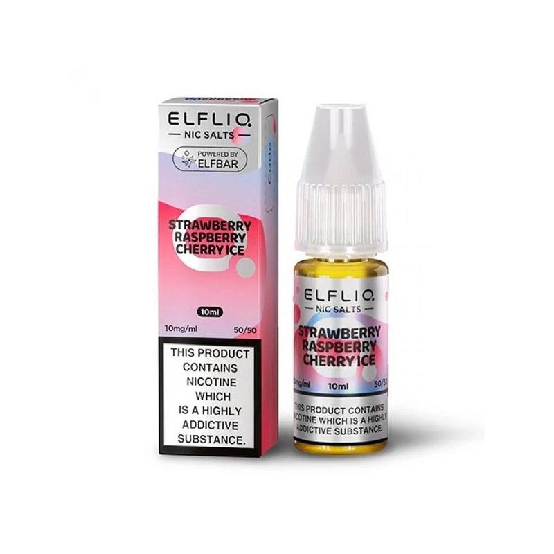 Lichid ELF BAR ElfLiq Salt 10ml 10mg - Strawberry Raspberry Cherry Ice